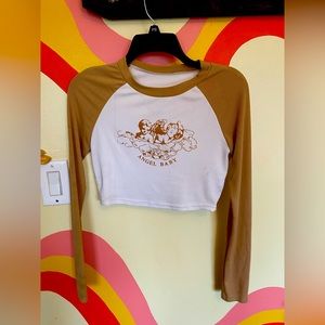 Long sleeve Angel Baby Crop top